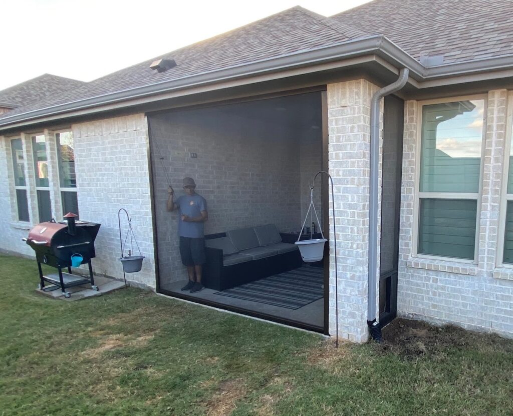 motorized porch screens aubrey tx 5