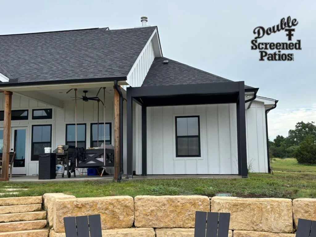 Louvered pergola project in Frisco, Texas