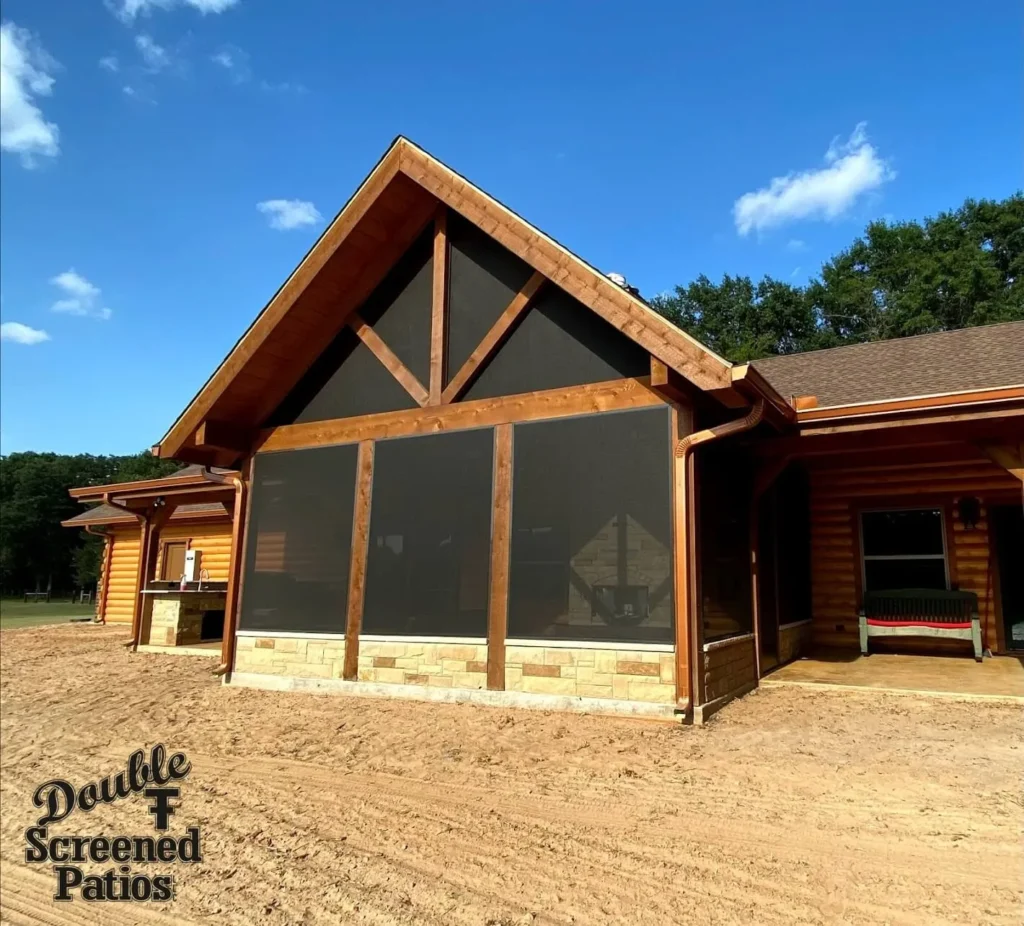 Screened Patio Project in Bonham, TX