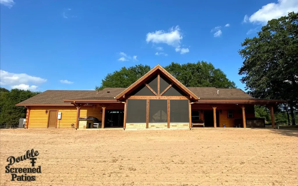 Screened Patio Project in Bonham, TX