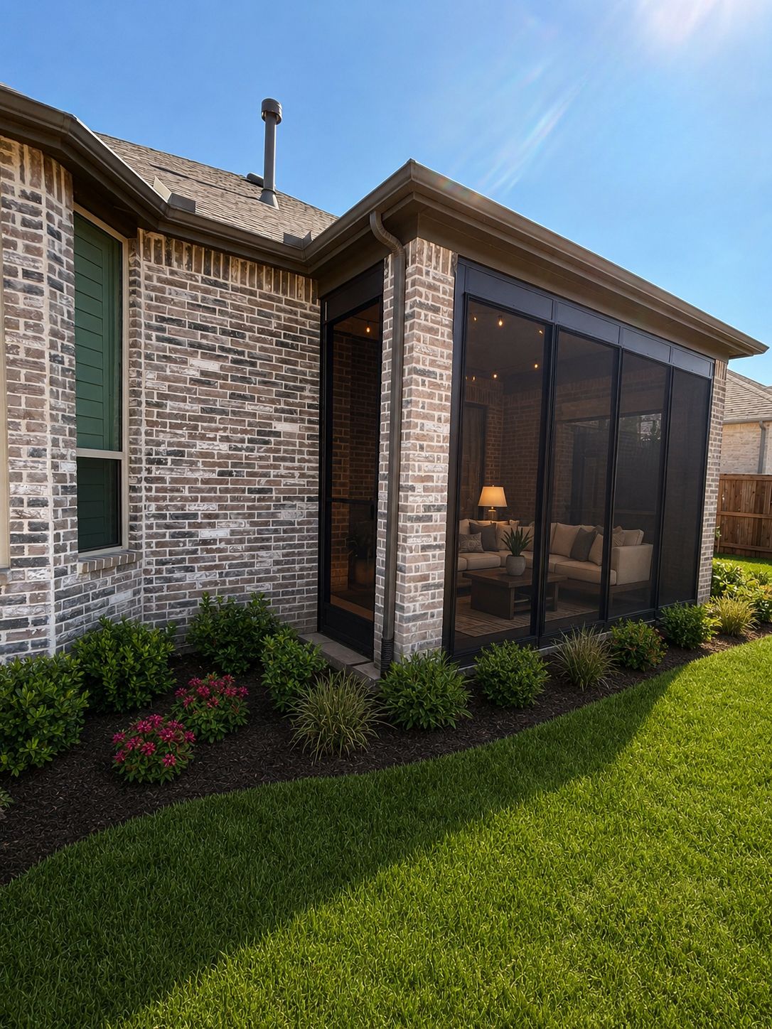 Backyard Sunspace Model 100 screened patio by Double T Screened Patios