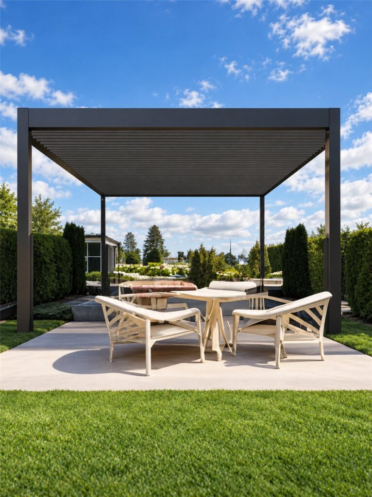 louvered pergola installation celina