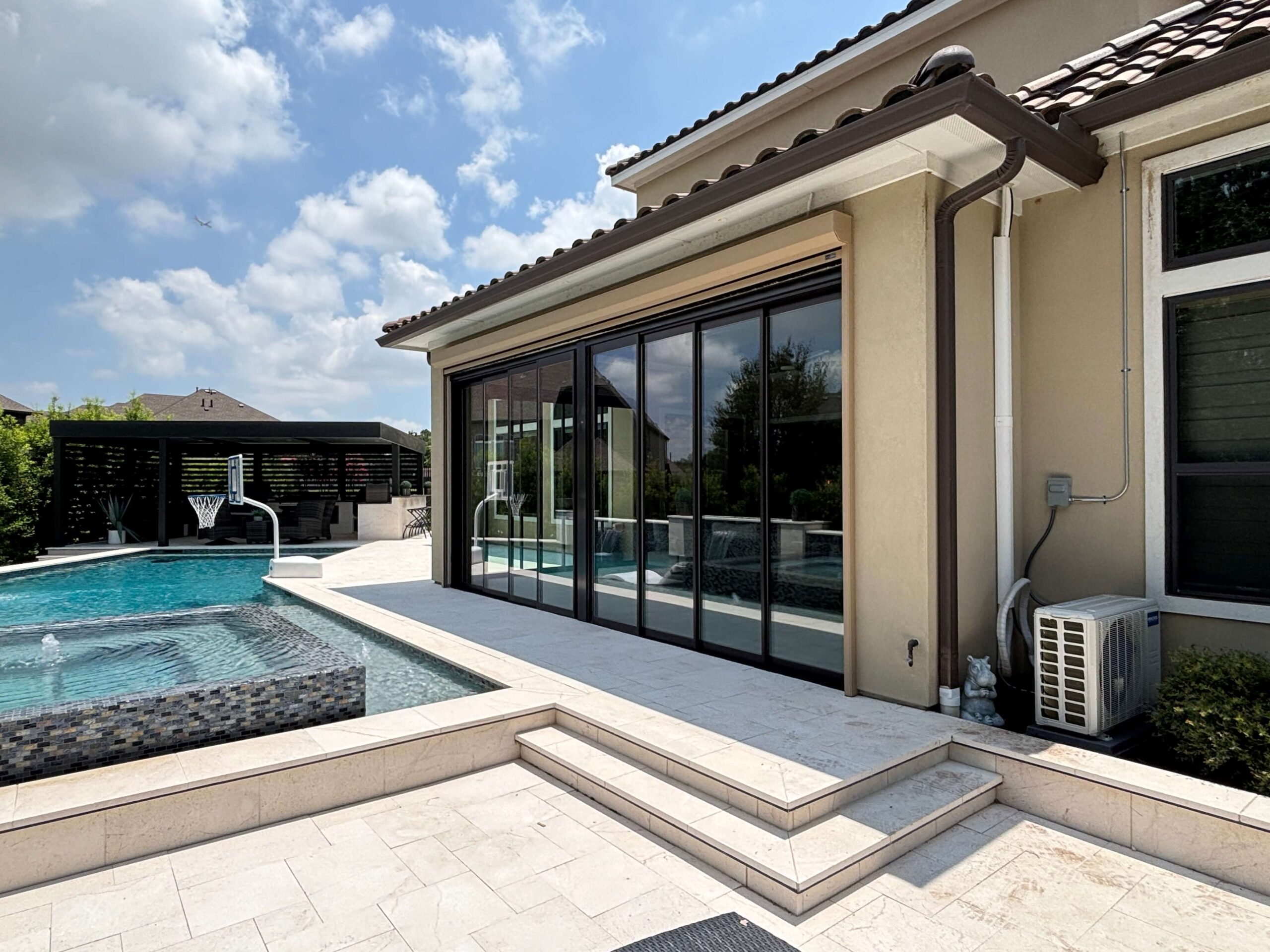 Multi-slide glass door client installation in Flower Mound