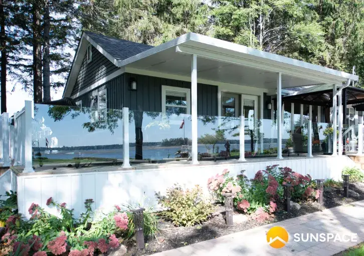sunspace topless glass railing